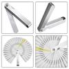 Guitar Luthier Tools Guitar Radius Gauge, String Action Ruler Gauge 32 Blades Feeler Gauge, Guitar Notched Radius Gauges