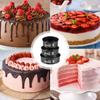3Pcs Cake Tins Round Springform Cake Tin Set Flat Base Cake Tins Leak Proof Round Baking Tins