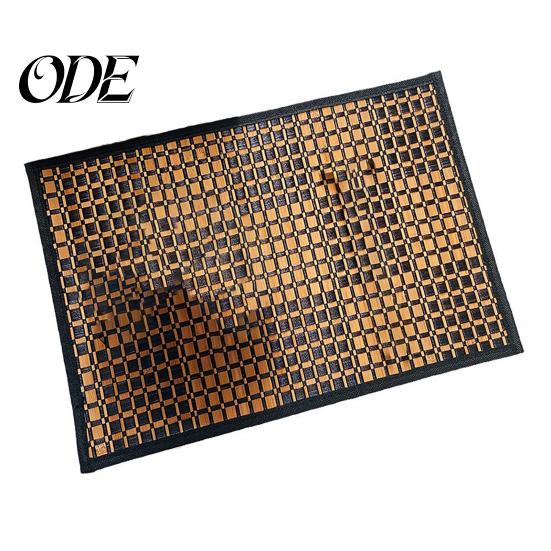 Natural Bamboo Table Mats Woven Placemat Retangle Shape Thickened Heat-Resistant Oil-Resistant Non-Slip Place Settings Parties Weddings Banquets