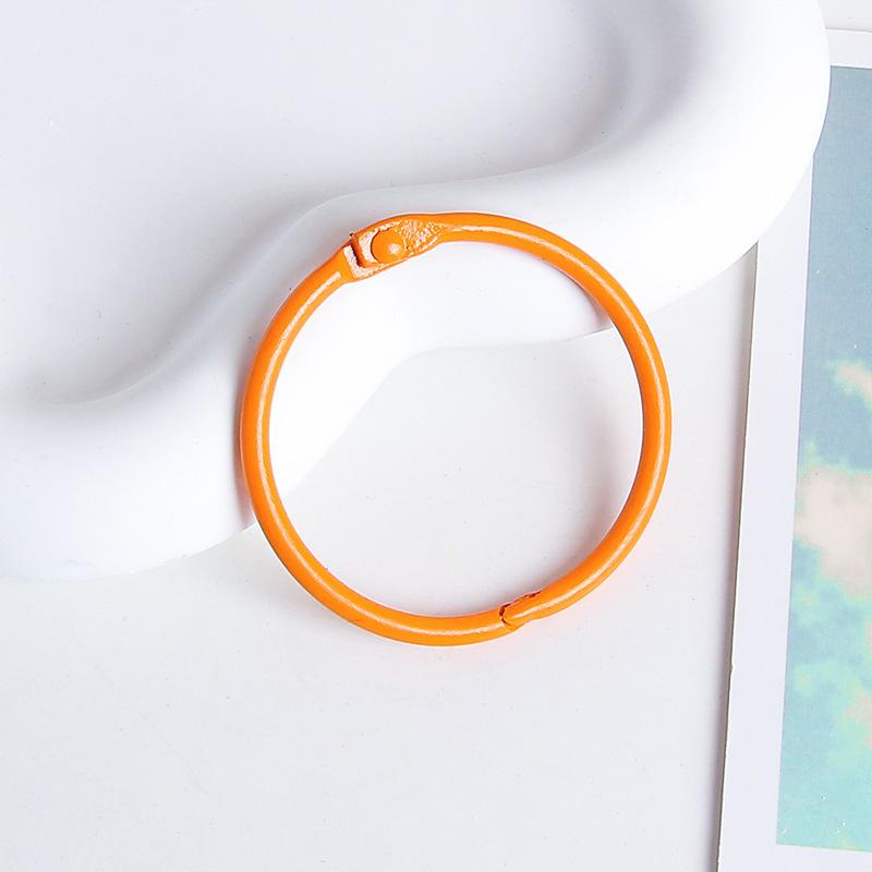 45mm Spring Coil Candy Color Keychain Ring Clasp for DIY Jewelry Accessories