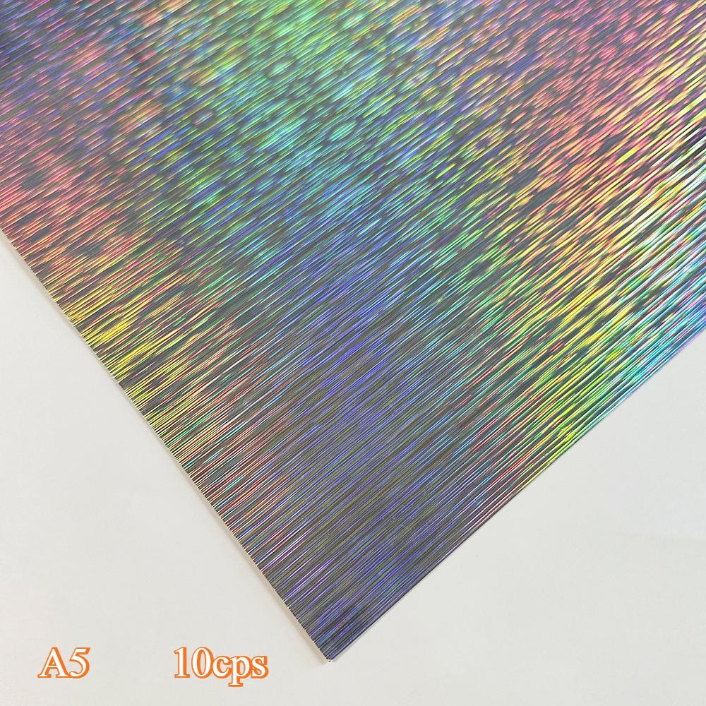 Laser Flash Paper Cross Border Hot SaleColorful ThickLaser Paper Gold SilverCard Paper Craft Paper Aluminum Foil PET MirrorPaper