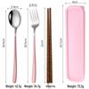 Abay Korean Style Portable Stainless Steel Cutlery Set
