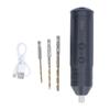 Electric Screwdriver Cordless with 3pcs Twist Drill Bit Tool Set Kit for Maintenance
