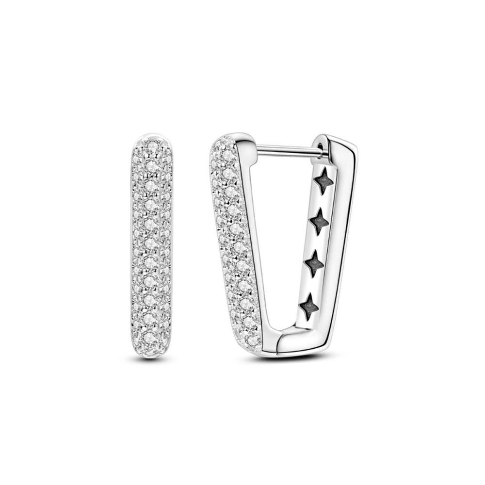 European New 925 Silver Daisy, Butterfly, Heart-Shaped Earrings Suitable For Women's Holiday Exquisite Charm Jewelry Gifts