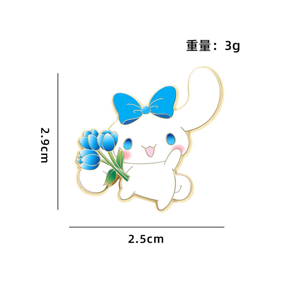 Beautiful NEW HOT Japanese Sanrio Cartoon Badges Cute Cinnamoroll Hello Kitty Pin Accessories Long Lasting High Quality