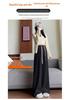 Autumn/Winter 2025 Postpartum Knit Straight-Leg Wide-Leg Slimming Floor-Length Pants