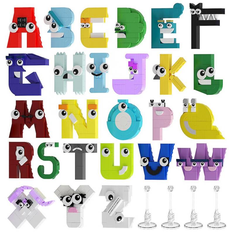 Alphabet Lore 26 Letter Combinations Educational Toys Set 969 Pieces Creative Toys Blocks For Kids Gift