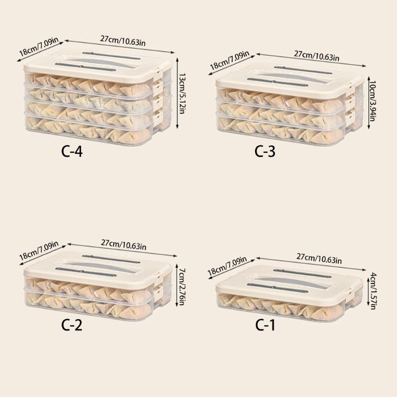 Clear Refrigerator Organizers Container With Secure Locking Lid Food Safe PP Materials For Iced Meals