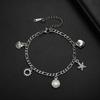 Elegant Shell Bracelet With Star Heart Sun Charms Valentine's Day Gift Women's Fashion Jewelry Accessory