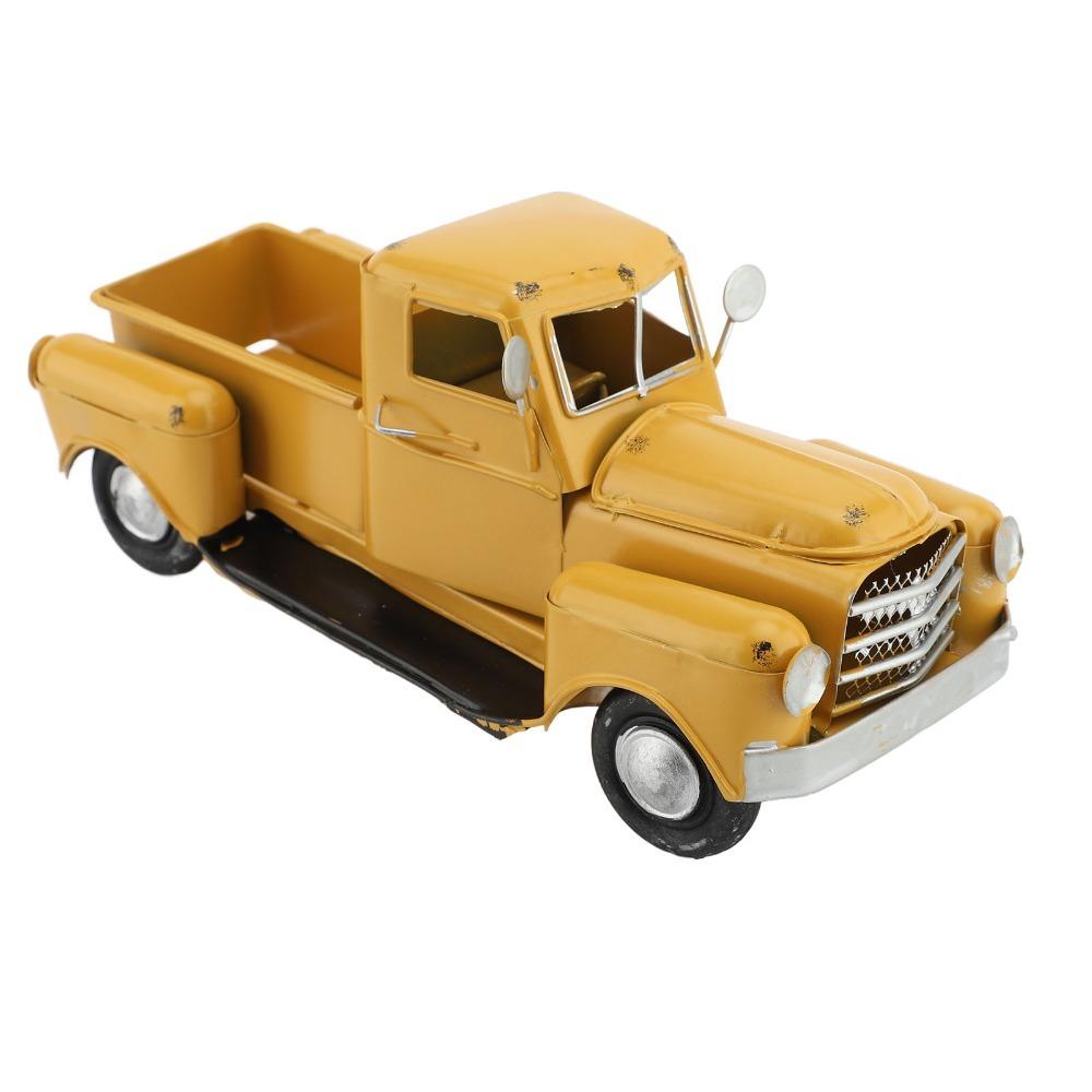 Eisen Pickup Truck Modell Tisch-Pickup Truck Spielzeug Bauernhaus LKW Dekoration Büro Dekoration