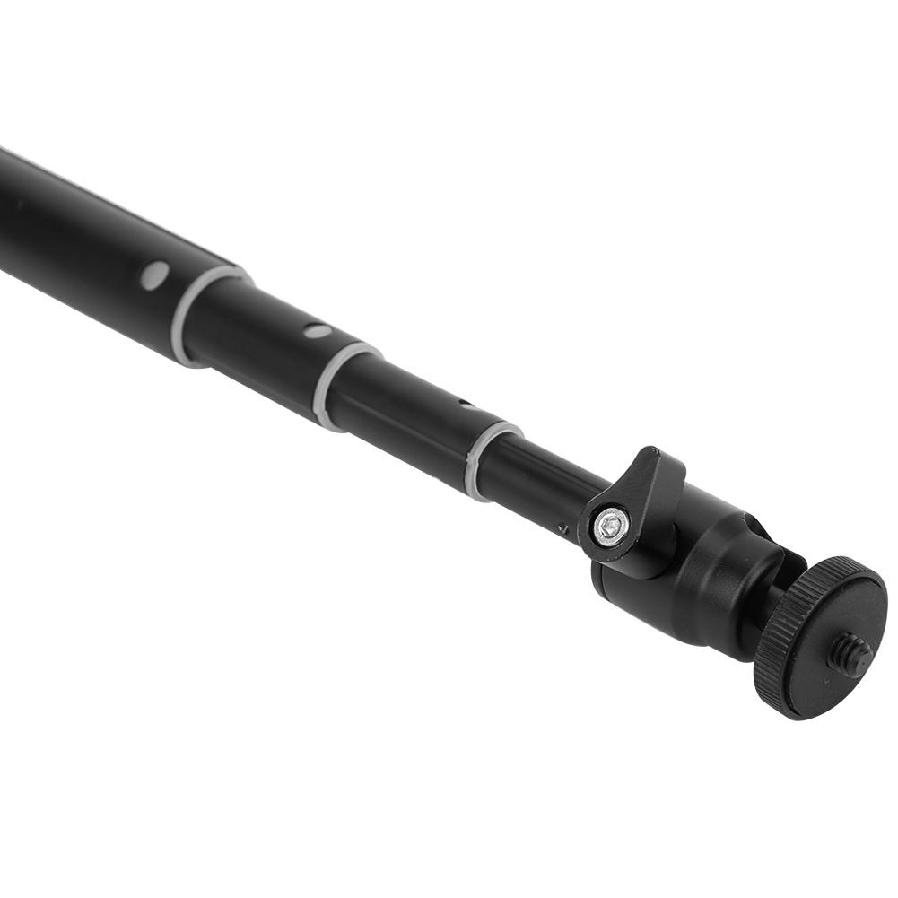 4 Sections Telescopic Selfie Stick with Ballhead for Phone Vlog Video Shooting Live 1 4   Screw Hole