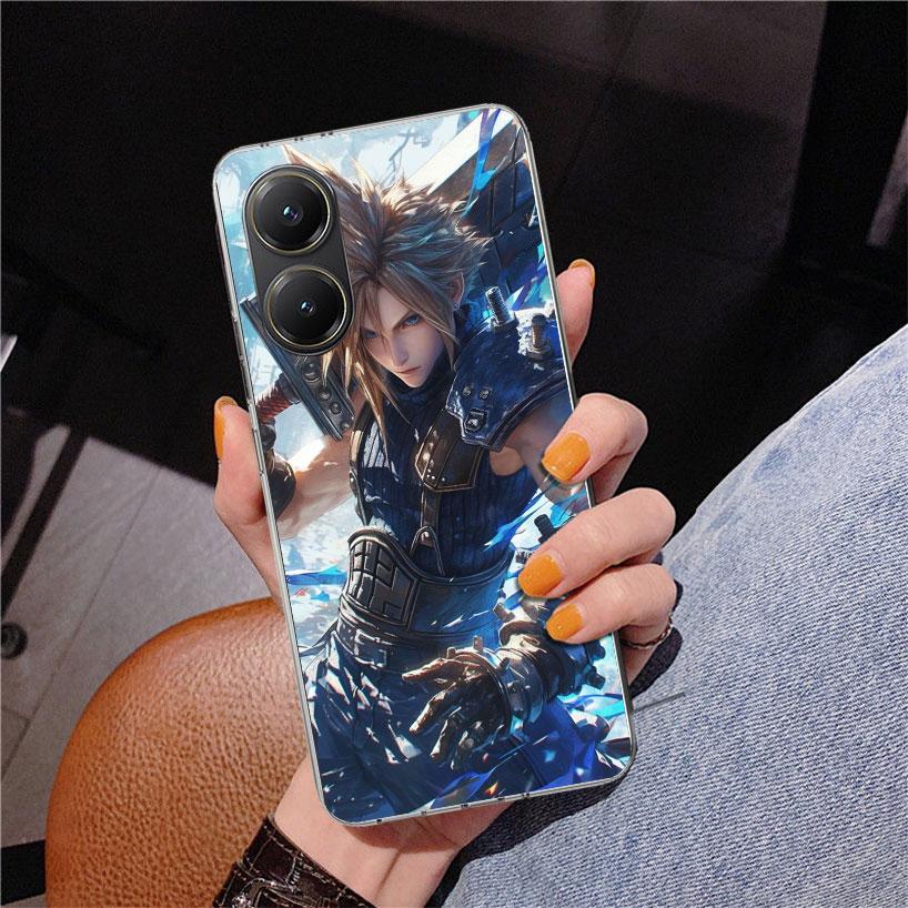Final Fantasy FF VII Phone Case For Xiaomi Poco X7 X6 X5 Pro F7 Ultra Redmi 15C 15 13C 13 12C 12 10 10A 10C 9 9A 9C 9T Cover Poc