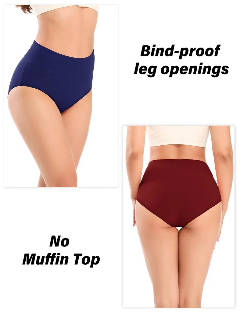 Women's Cotton Panties High Waist Postpartum C String Briefs Ladies Soft Tummy Control Underwear Large Size Underpants
