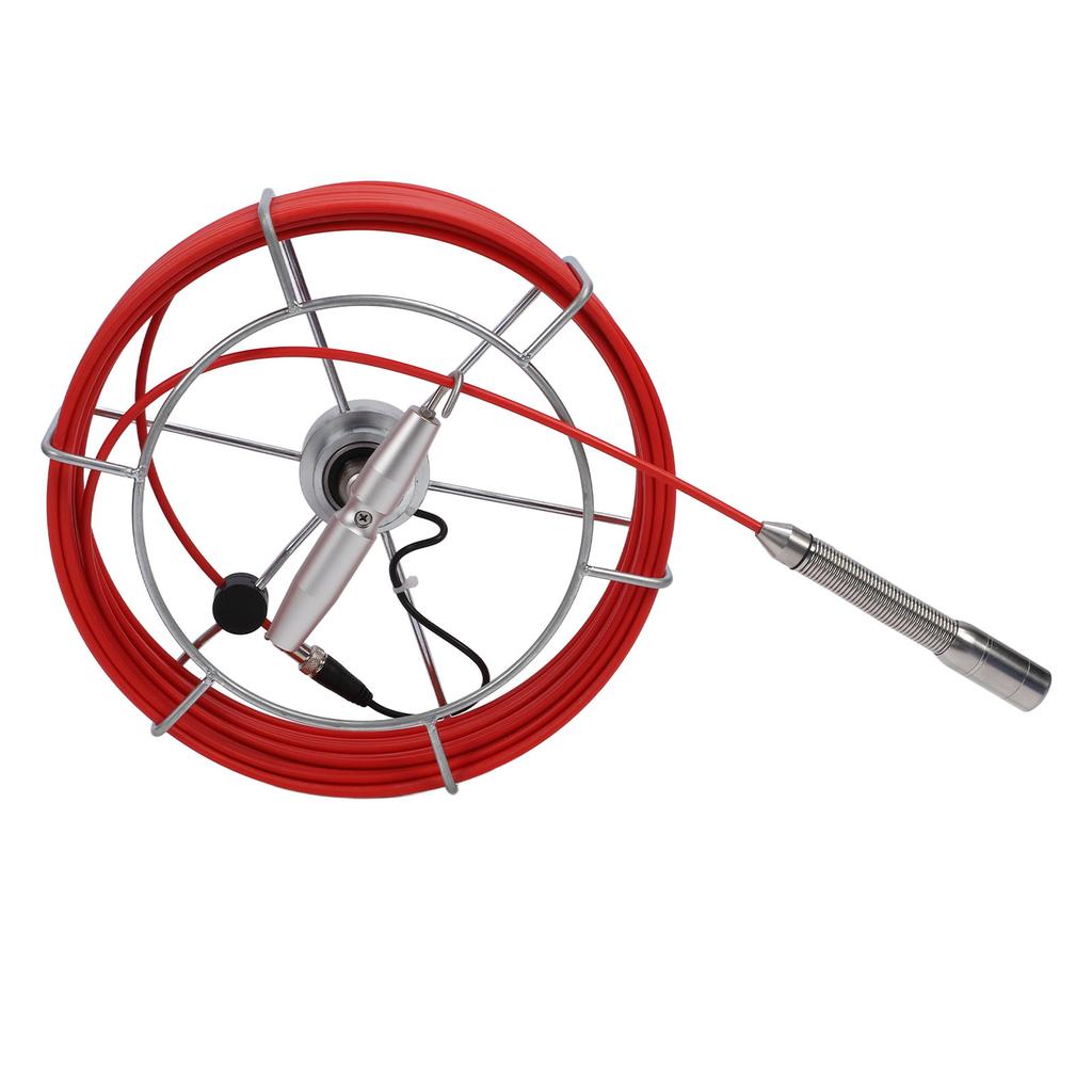 Sewer Inspection Camera 10in LCD Display IP68 23mm Probe Pipe Inspection Endoscope with 6Pcs LED Lights DVR Function