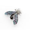 Vivid Women Glowworm Brooch Sequins Wing Insect Brooches Antique Silver Color Enamel Animal Jewelry Gift Kids Women Scarf Pin