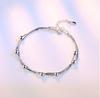 Korean Fashion Multi-layer 925 Silver Jewelry Frosted Five-pointed Star bead Chain Box Female Bracelet SB13