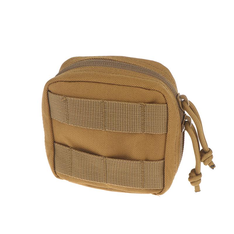 

Small Tactical Pouch Micro Utility Molle Pouch Removable Clear Id Pocket Mini Knife Compass Flashlight Card Storage Bag Belt хакі
