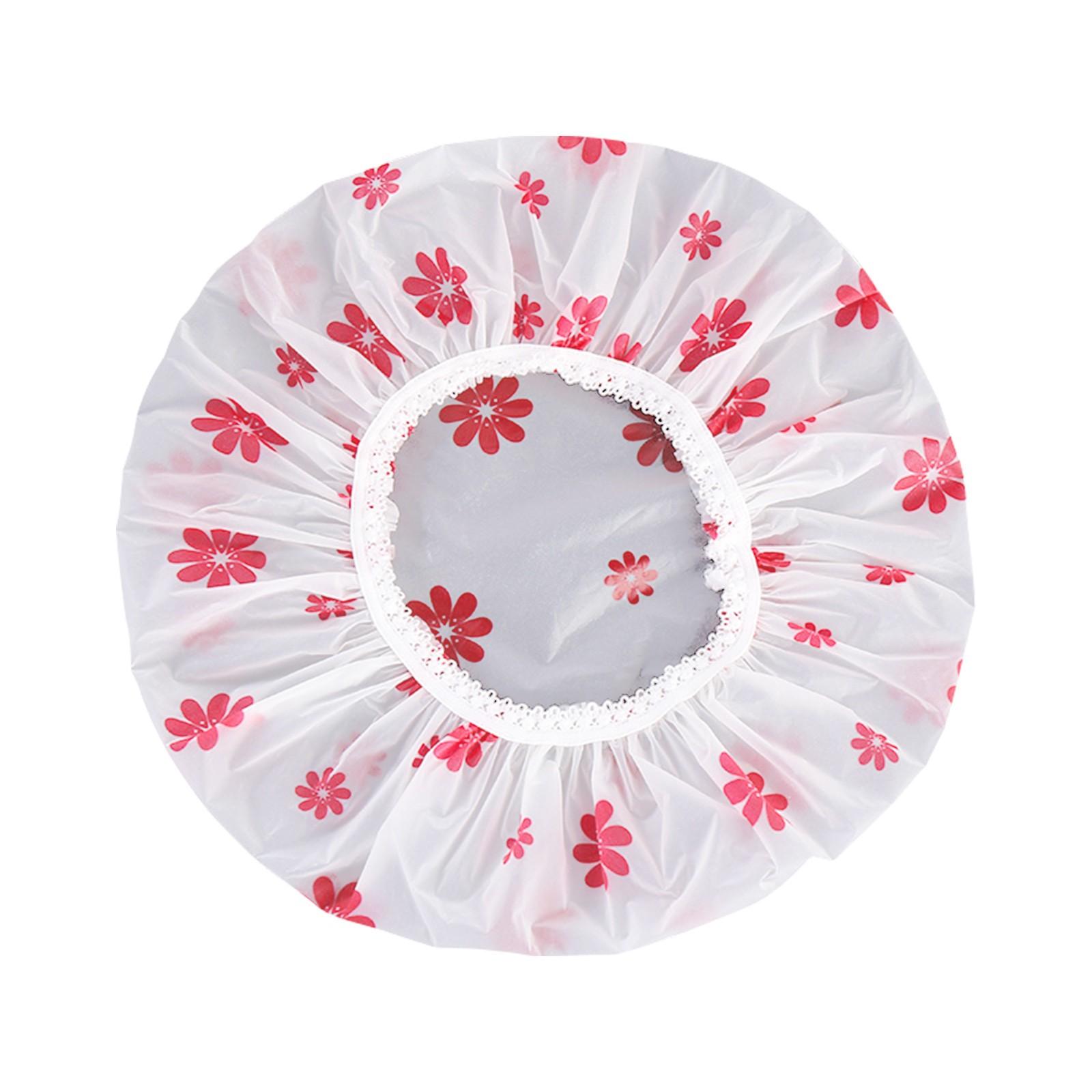 

5 шт. Водонепроникна шапочка для душу ЖІНОЧА Домашня купання Проти жирності Догляд за волоссям Шапочка для душу Шапочка для сухого волосся One Size червоний