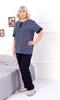 Women's Plus Size Pajama Set with Floral Print, Any season 8274-002 HC