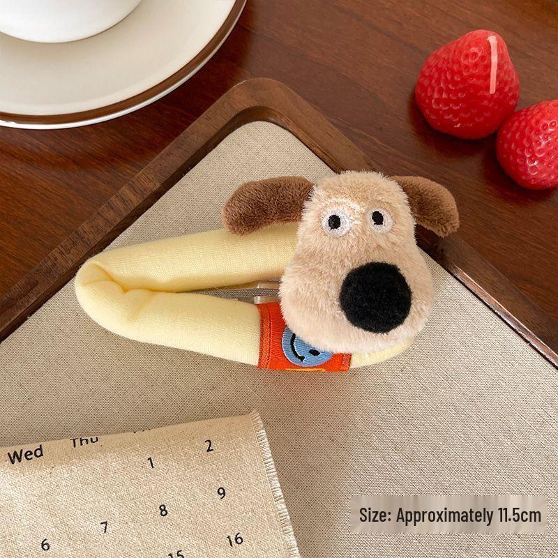 Cartoon Puppy Hair Clip for Women & Kids, Large BB Clip for Forehead, Bangs & Flyaway Hair
