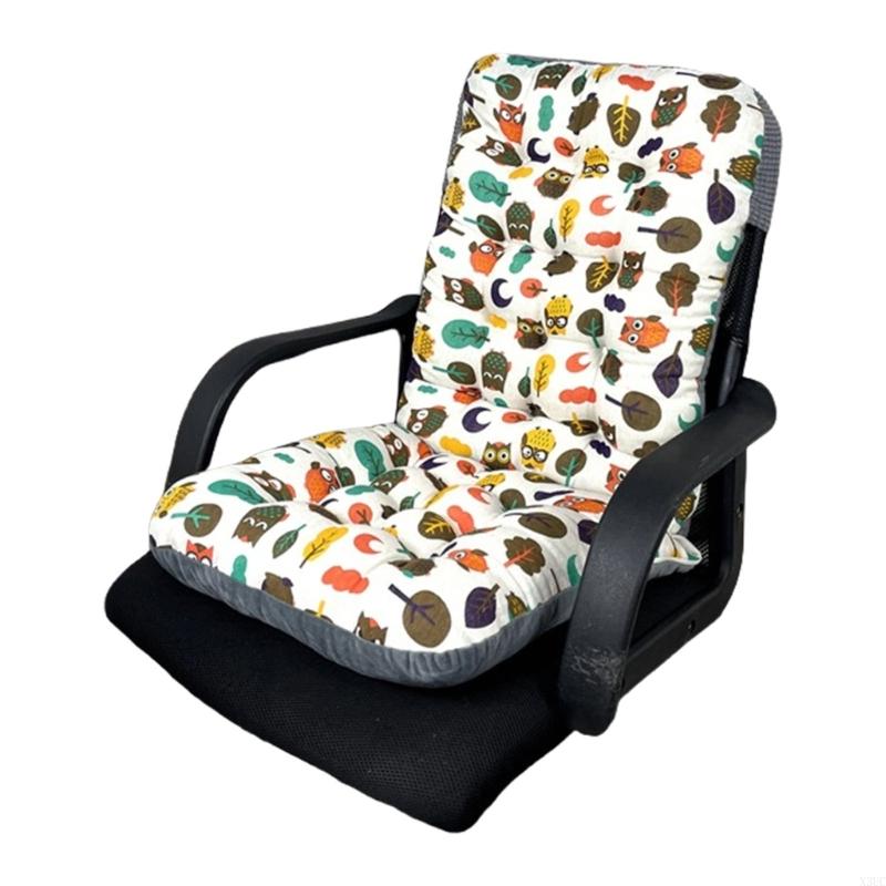 

Polyester High Back Chair Cushions, NonSlip and Comfortable for Long Sitting for Home and Garden Use X3UC