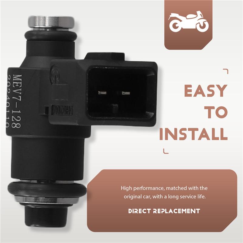 Powerful MEV7-128 Two Holes Motorcycle Fuel Injector Nozzle For 200CC-250CC Motorbike Accessories