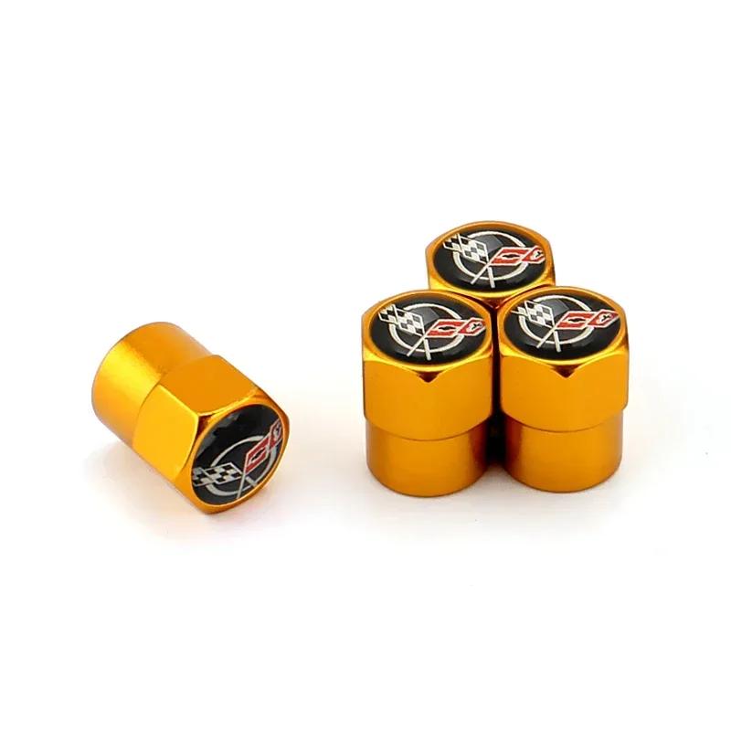 4PCS Alloy for Chevrolet Car Emblem Tire Valve Caps Sail Silverado Cruze Captiva Malibu Orlando Aveo Lacetti Wheel Stem Covers  KA9