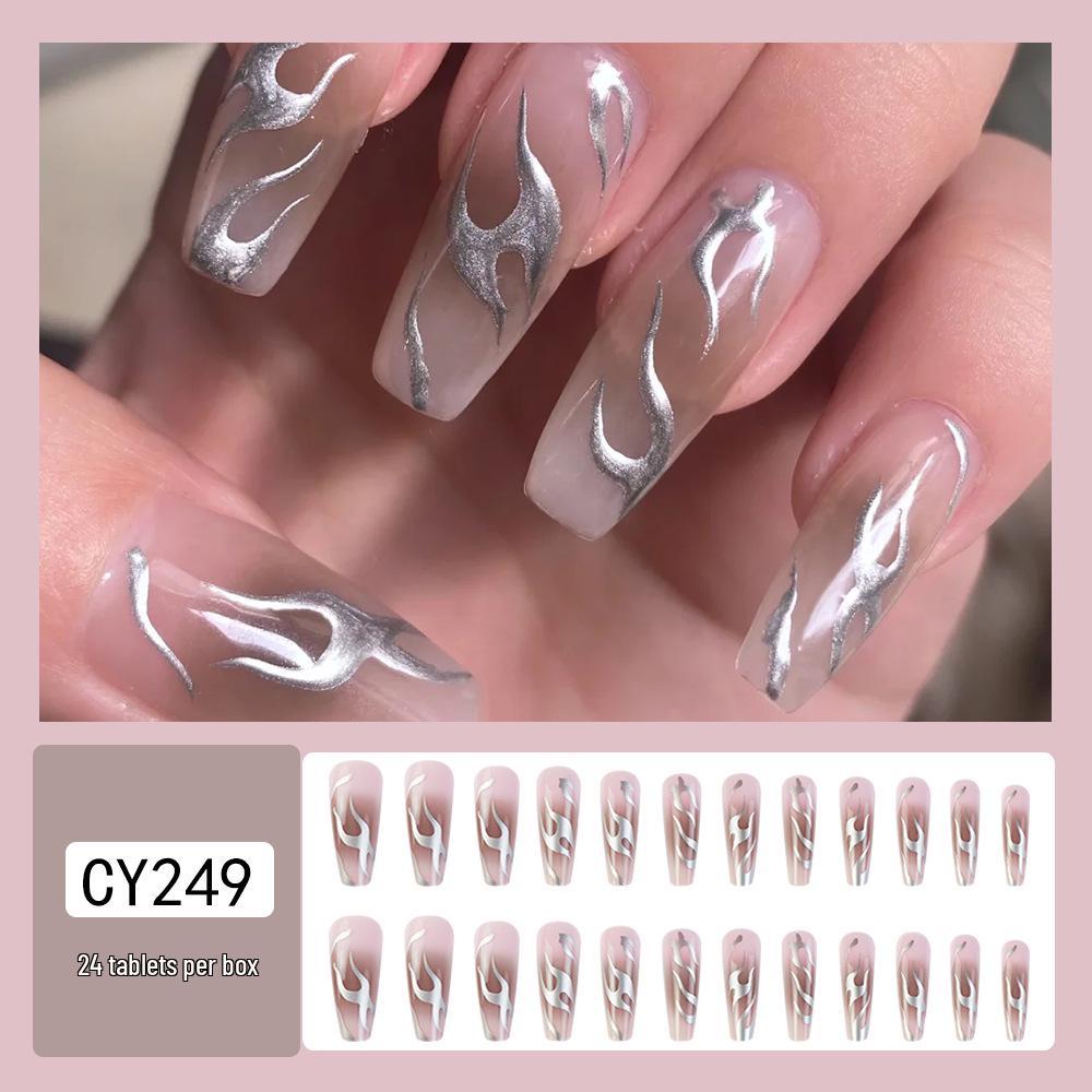 Hosszú Trapéz Koporsó Műköröm Matricák