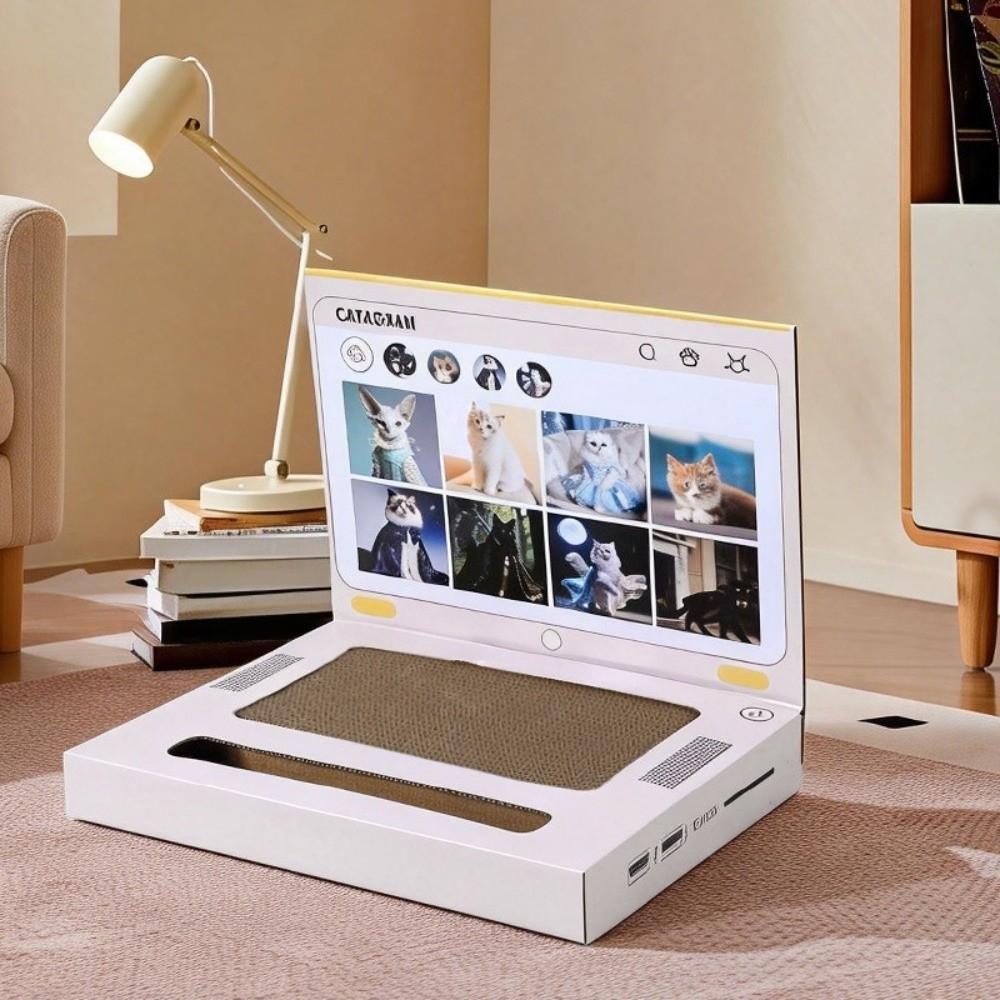 Cat Video Conference Kitten Claw Grinding Pad Corrugated Paper Cat Scratching Board Cat Exercise