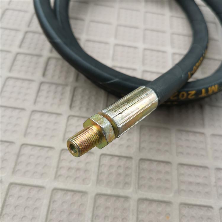 Explosion-Proof Flexible Steel Hose Grease Gun with High-Pressure Extended Nozzle