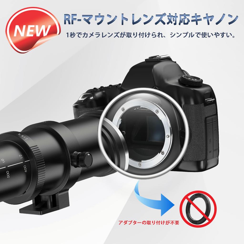 LIGHTDOW Manual Telephoto Zoom RF Mount Compatible with Canon EOS Mark Mark Mirrorless Cameras 420-800mm F/8.3mm Lens, R/Ra/RP/R3/R5/R5 C/R5 II/R6/R6