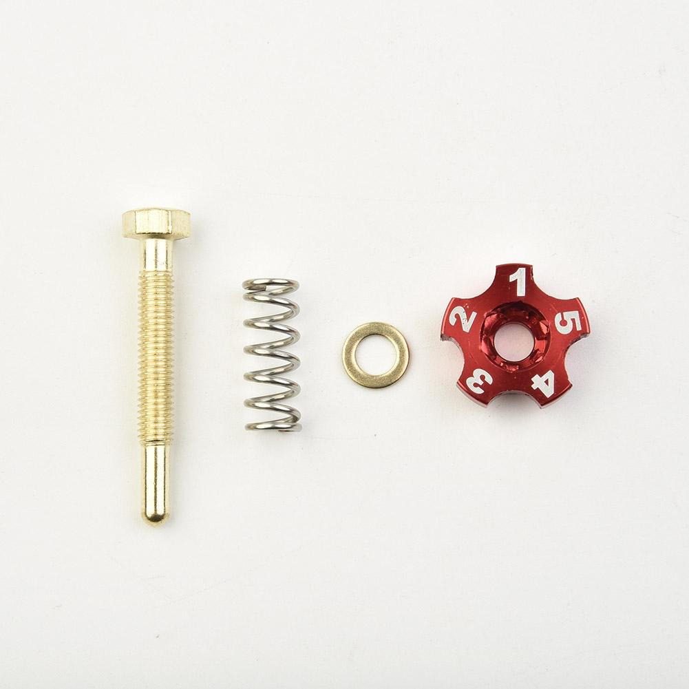 Idle Speed Adjuster Screw Motorcycle Carburetor Red Screw Set