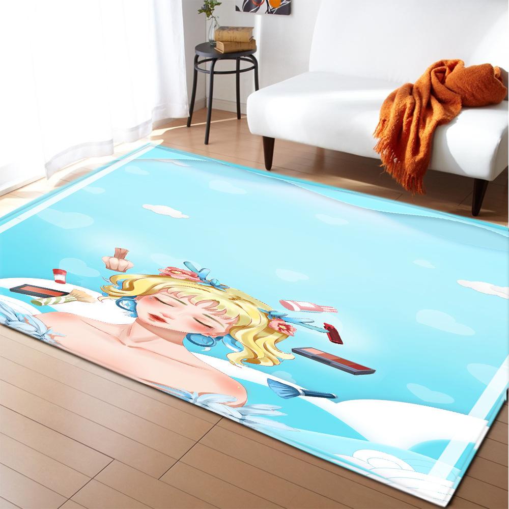 Cute Star Home Door Mat Water Absorbent Non-Slip Floor Mat Bathroom Non-Slip Mat Bedroom Carpet