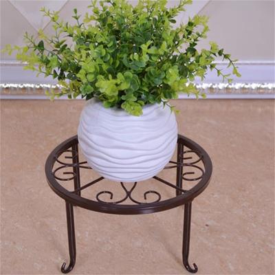 Single Metal Pot Plant Holder Balcony Outdoor Flower Pot Decorative Bracket Green Orchid Pot Plant Iron Flower Stand Plant Stand