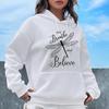 Women's Casual Dragonfly Sweatshirts Gothic Y2k Hoody Pullovers Just Breathe Believe Design Graphic Hoodies Streetwear Clothes