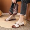 Fashion Women Flats Summer Female Leather Shoes With Low Heels Slip On Casual Flat Shoes Women Loafers Soft Nurse Ballerina Pumps