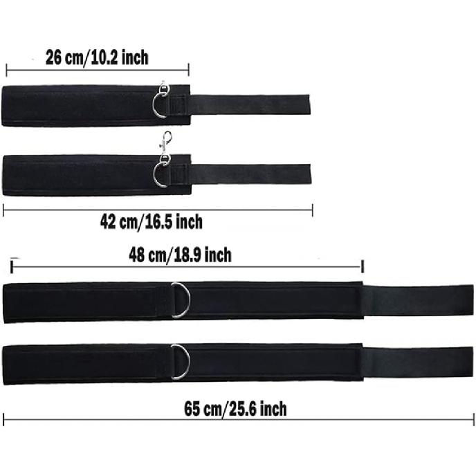 Sex Ropes and Restraints Bed Bondaged Straps Bed Chair BDSM Toys Sweater | Bed Tied up Sex Resistance Bands with Ankle Strap Door Frame Sex Cuff
