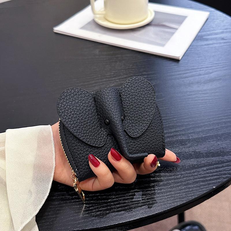 

Кошелек в виде слоненка, кошелек для монет, сумка для карт, унисекс, материал PU, премиум-класса, любимое животное для девочек, кошелек с изображением слона