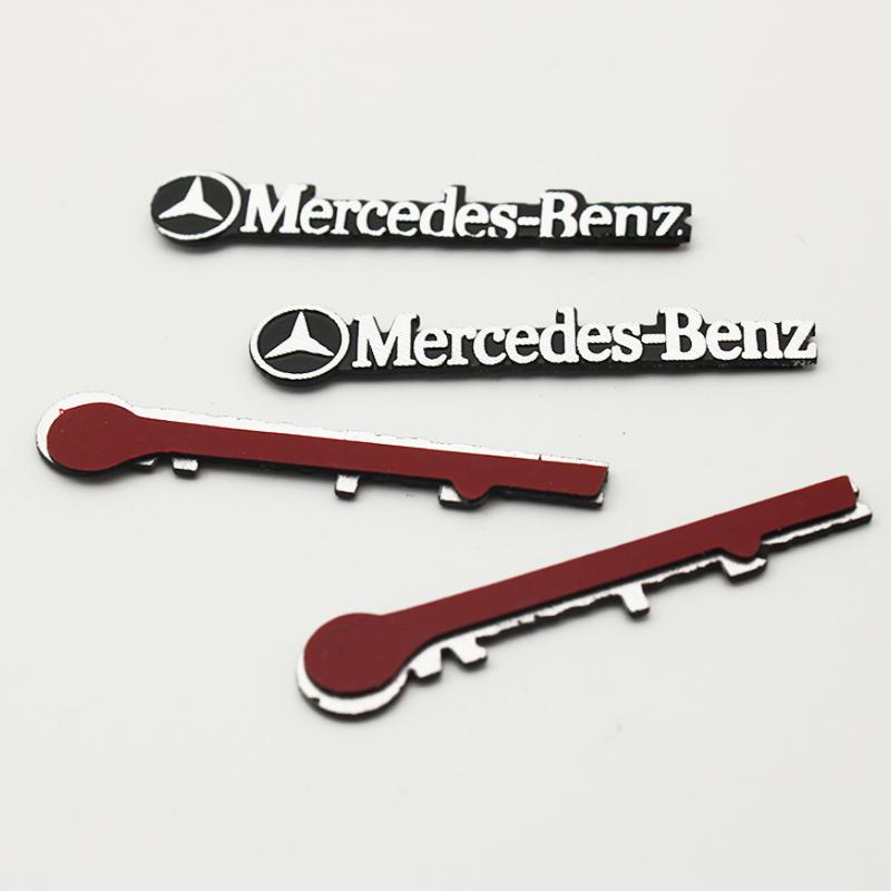 TEP3   For Mercedes Benz AMG W204 W203 W211 W212 W213 W205 W210 W201 W126 Aluminum Car Audio Decoration Sticker Badge Decal Accessories