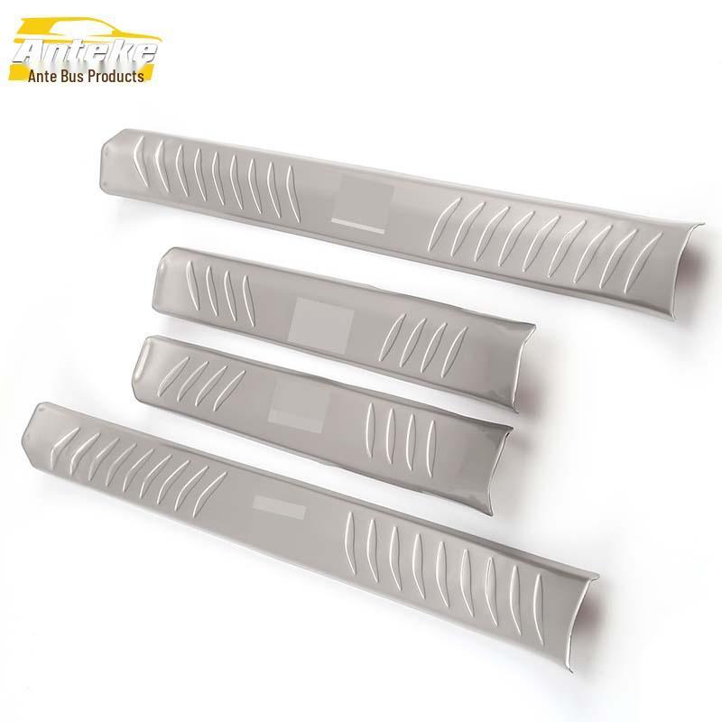 Qin Stainless Steel Welcome Pedal Decorative Stickers - Anti-Scratch Car Exterior Trim
