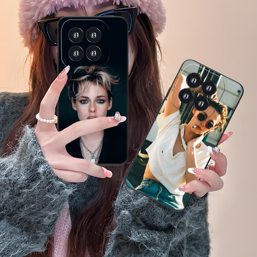 Kristen Stewart Mobile Cell Phone Case for Xiaomi 15 14 13 12 Mi 11 T Ultra Lite Pro S X 5G Colorful Printing Cover Luxury Cover