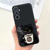 Soft Silicone Cases For Samsung Galaxy A54 5G A53 5G Case Samsung A23 4G 5G A12 A125F Bumper Shell Black Cat Stylish Coques Etui