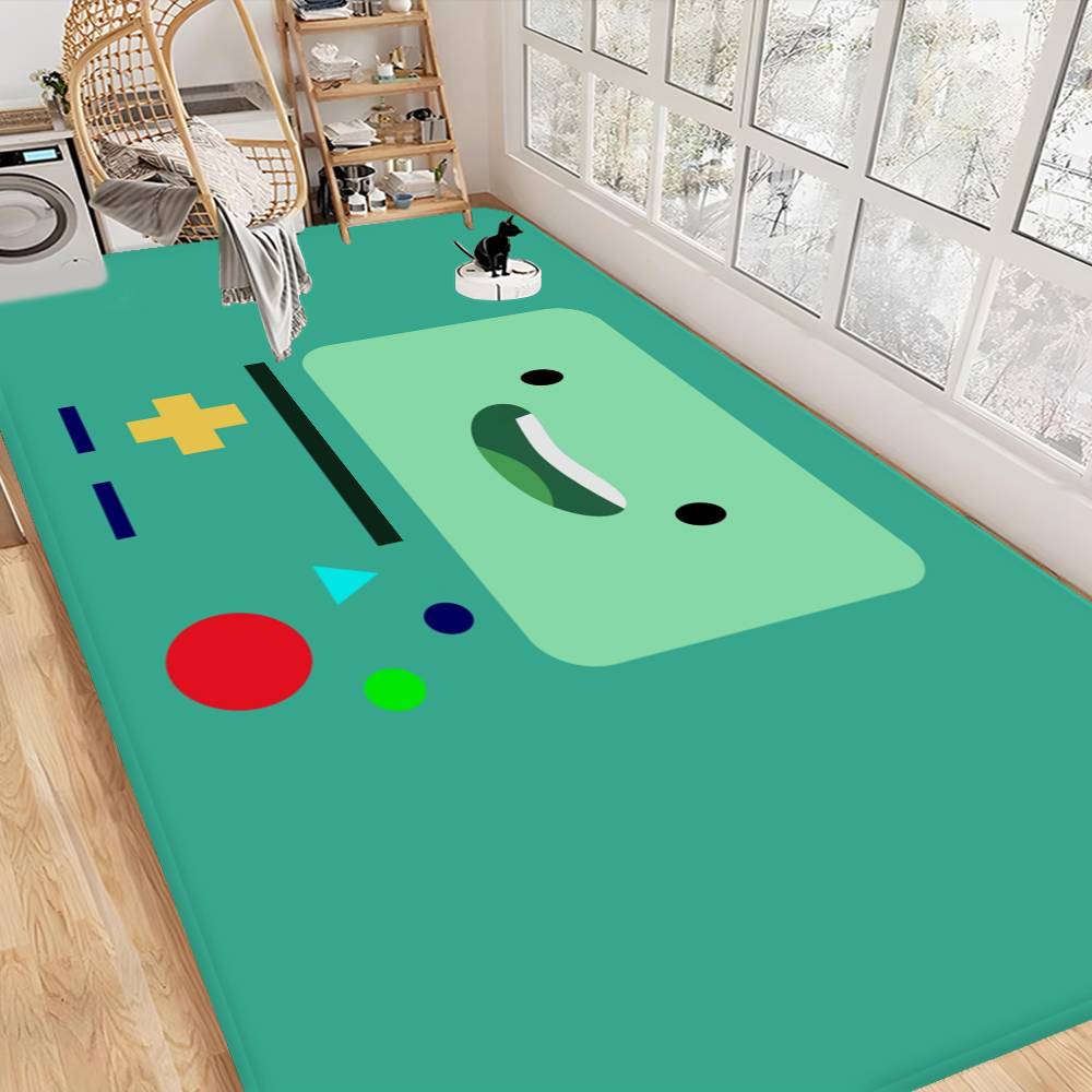 Tappetino per porta anime B-BMO cartone animato Lavabile Antiscivolo Tappeto per area soggiorno sedie divano Tappetino per porta cucina Tappeto