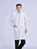 Women's Long-Sleeved White Lab Coat for Medical, Nursing, and Laboratory Use