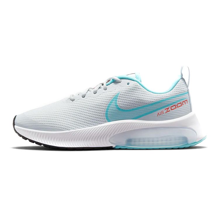 Nike Air Zoom Arcadia Synthetic Leather Comfortable Fabric Non-Slip Wear-Resistant Breathable Low-Top Running Shoes Kids sneaker White Blue CK0715-014