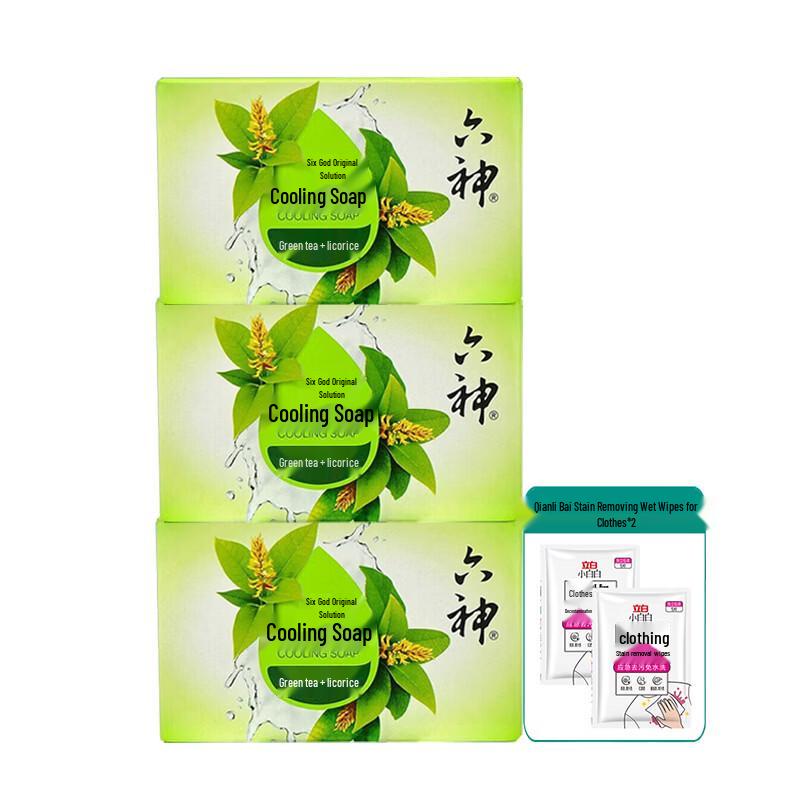 

Liushen Green Tea Licorice Cooling Soap Set