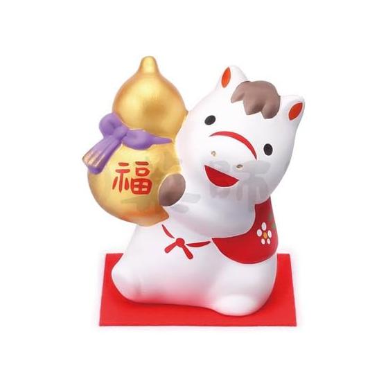 Yakushigama (Yakushigama) Brocade Inviting Good Luck (Gourd Holder) [58] 2026 Reiwa 8 Zodiac Horse New Year Ornament Lucky Charm