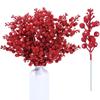 5/10Pcs Christmas Decor Artificial Glitter Berry Artificial Flower Bouquet Christmas Tree Decor Home New Year 2026 Navidad Decor