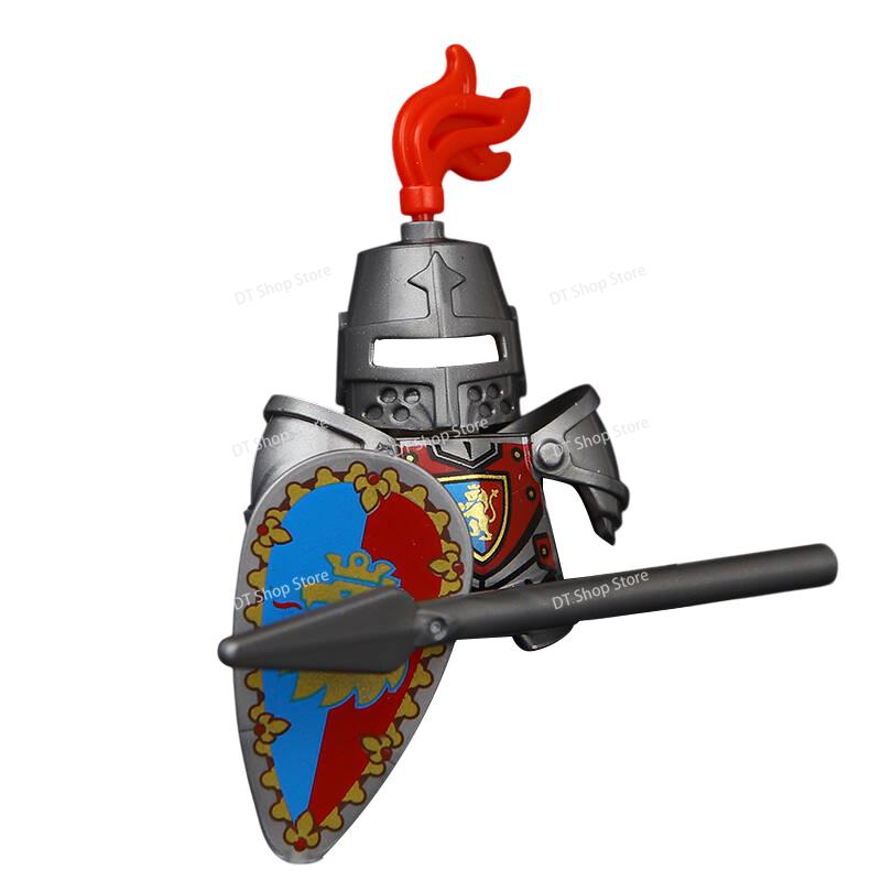Medieval Ancient Castle Green Dragon Raven Knights Armour Assemble Scene Building Block Figures Children's Bricks DIY Toys Gifts