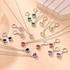 New gemstone niche high-end elegant necklace and earring set with crystal pendant jewelry